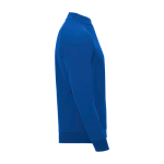 Sweat-shirt enfant à manches longues avec zip court 200 g/m² Roly Langarm-Kinder-Sweatshirt mit Logo, 200 g/m2 Roly couleur bleu roi deuxième vue latérale