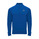 Sweat-shirt enfant à manches longues avec zip court 200 g/m² Roly Langarm-Kinder-Sweatshirt mit Logo, 200 g/m2 Roly couleur bleu roi vue impression sérigraphique
