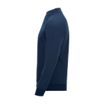 Sweat-shirt enfant à manches longues avec zip court 200 g/m² Roly Langarm-Kinder-Sweatshirt mit Logo, 200 g/m2 Roly couleur bleu marine vue latérale