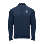 Sweat-shirt enfant à manches longues avec zip court 200 g/m² Roly Langarm-Kinder-Sweatshirt mit Logo, 200 g/m2 Roly couleur bleu marine vue impression sérigraphique