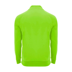 Sweat-shirt enfant à manches longues avec zip court 200 g/m² Roly Langarm-Kinder-Sweatshirt mit Logo, 200 g/m2 Roly couleur vert fluorescent deuxième vue arrière