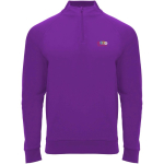 Sweat-shirt enfant à manches longues avec zip court 200 g/m² Roly vue impression sérigraphique