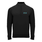 Sweat-shirt enfant à manches longues avec zip court 200 g/m² Roly avec zone d'impression