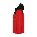 Doudoune pour enfant en polyester avec poignets élastiques Roly Gepolsterte Kinderjacke aus Polyester, Roly couleur rouge vue latérale