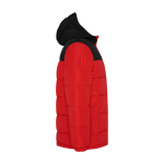 Doudoune pour enfant en polyester avec poignets élastiques Roly Gepolsterte Kinderjacke aus Polyester, Roly couleur rouge deuxième vue latérale
