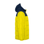 Doudoune pour enfant en polyester avec poignets élastiques Roly Gepolsterte Kinderjacke aus Polyester, Roly couleur jaune deuxième vue latérale