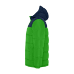 Doudoune pour enfant en polyester avec poignets élastiques Roly Gepolsterte Kinderjacke aus Polyester, Roly couleur vert vue latérale