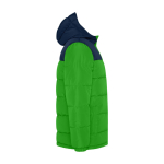 Doudoune pour enfant en polyester avec poignets élastiques Roly Gepolsterte Kinderjacke aus Polyester, Roly couleur vert deuxième vue latérale