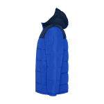 Doudoune pour enfant en polyester avec poignets élastiques Roly Gepolsterte Kinderjacke aus Polyester, Roly couleur bleu roi vue latérale