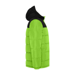 Doudoune pour enfant en polyester avec poignets élastiques Roly Gepolsterte Kinderjacke aus Polyester, Roly couleur vert lime deuxième vue latérale