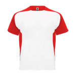 T-shirt de sport pour enfant bicolore 140 g/m² Roly Bugatti couleur rouge