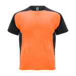 T-shirt de sport pour enfant bicolore 140 g/m² Roly Bugatti couleur orange