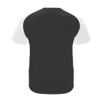T-shirt de sport pour enfant bicolore 140 g/m² Roly Bugatti couleur blanc/noir deuxième vue arrière