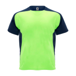 T-shirt de sport pour enfant bicolore 140 g/m² Roly Bugatti couleur vert clair