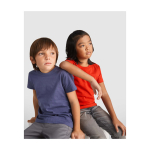 T-shirt enfant en jersey de coton 165 g/m2 Roly Kurzarm-Kinder-T-Shirt aus Baumwolljersey, 165 g/m2 Roly couleur bleu image nature morte