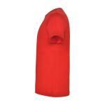 T-shirt enfant en jersey de coton 165 g/m2 Roly Kurzarm-Kinder-T-Shirt aus Baumwolljersey, 165 g/m2 Roly couleur rouge vue latérale