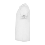 T-shirt enfant en jersey de coton 165 g/m2 Roly Kurzarm-Kinder-T-Shirt aus Baumwolljersey, 165 g/m2 Roly couleur blanc vue latérale