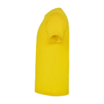 T-shirt enfant en jersey de coton 165 g/m2 Roly Kurzarm-Kinder-T-Shirt aus Baumwolljersey, 165 g/m2 Roly couleur jaune vue latérale