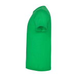 T-shirt enfant en jersey de coton 165 g/m2 Roly Kurzarm-Kinder-T-Shirt aus Baumwolljersey, 165 g/m2 Roly couleur vert vue latérale