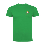 T-shirt enfant en jersey de coton 165 g/m2 Roly Kurzarm-Kinder-T-Shirt aus Baumwolljersey, 165 g/m2 Roly couleur vert vue impression sérigraphique