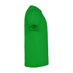 T-shirt enfant en jersey de coton 165 g/m2 Roly Kurzarm-Kinder-T-Shirt aus Baumwolljersey, 165 g/m2 Roly couleur vert gazon deuxième vue latérale