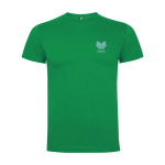 T-shirt enfant en jersey de coton 165 g/m2 Roly Kurzarm-Kinder-T-Shirt aus Baumwolljersey, 165 g/m2 Roly couleur vert tropical vue impression sérigraphique