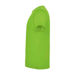T-shirt enfant en jersey de coton 165 g/m2 Roly Kurzarm-Kinder-T-Shirt aus Baumwolljersey, 165 g/m2 Roly couleur vert lime vue latérale