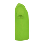 T-shirt enfant en jersey de coton 165 g/m2 Roly Kurzarm-Kinder-T-Shirt aus Baumwolljersey, 165 g/m2 Roly couleur vert lime deuxième vue latérale