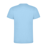T-shirt enfant en jersey de coton 165 g/m2 Roly Kurzarm-Kinder-T-Shirt aus Baumwolljersey, 165 g/m2 Roly couleur bleu ciel deuxième vue arrière