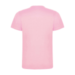 T-shirt enfant en jersey de coton 165 g/m2 Roly Kurzarm-Kinder-T-Shirt aus Baumwolljersey, 165 g/m2 Roly couleur rose clair  deuxième vue arrière