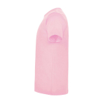 T-shirt enfant en jersey de coton 165 g/m2 Roly Kurzarm-Kinder-T-Shirt aus Baumwolljersey, 165 g/m2 Roly couleur rose clair  vue latérale