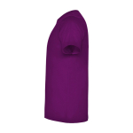 T-shirt enfant en jersey de coton 165 g/m2 Roly Kurzarm-Kinder-T-Shirt aus Baumwolljersey, 165 g/m2 Roly couleur mauve vue latérale