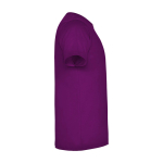 T-shirt enfant en jersey de coton 165 g/m2 Roly Kurzarm-Kinder-T-Shirt aus Baumwolljersey, 165 g/m2 Roly couleur mauve deuxième vue latérale