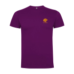 T-shirt enfant en jersey de coton 165 g/m2 Roly Kurzarm-Kinder-T-Shirt aus Baumwolljersey, 165 g/m2 Roly couleur mauve vue impression sérigraphique