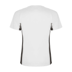T-shirt de sport bicolore pour enfant en polyester 140 g/m² Roly Bicolor Kinder-Sport-T-Shirt aus Polyester, 140 g/m2 Roly couleur blanc deuxième vue arrière
