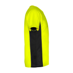 T-shirt de sport bicolore pour enfant en polyester 140 g/m² Roly Bicolor Kinder-Sport-T-Shirt aus Polyester, 140 g/m2 Roly couleur jaune deuxième vue latérale