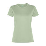 T-shirt de sport pour femme en polyester recyclé 100 g/m² Roly couleur vert doux