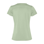 T-shirt de sport pour femme en polyester recyclé 100 g/m² Roly couleur vert doux deuxième vue arrière