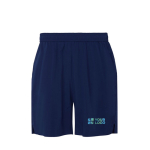 Short de sport unisexe en polyester recyclé 100 g/m² Roly avec zone d'impression