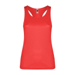 Gilet de sport pour femme en tissu technique 140 g/m² Roly couleur rouge