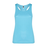 Gilet de sport pour femme en tissu technique 140 g/m² Roly couleur turquoise