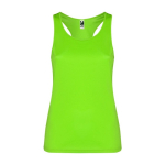 Gilet de sport pour femme en tissu technique 140 g/m² Roly couleur vert lime