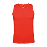 Gilet de sport technique pour homme en polyester 140 g/m² Roly couleur rouge