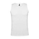 Gilet de sport technique pour homme en polyester 140 g/m² Roly couleur blanc