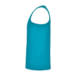 Gilet de sport technique pour homme en polyester 140 g/m² Roly couleur turquoise vue latérale