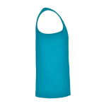 Gilet de sport technique pour homme en polyester 140 g/m² Roly couleur turquoise deuxième vue latérale