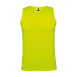 Gilet de sport technique pour homme en polyester 140 g/m² Roly couleur jaune fluorescent