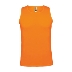 Gilet de sport technique pour homme en polyester 140 g/m² Roly couleur orange fluorescent