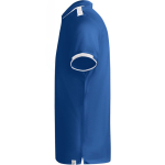 Polo polyester manches courtes pour homme bicolore 140 g/m² Roly couleur bleu roi vue latérale