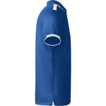 Polo polyester manches courtes pour homme bicolore 140 g/m² Roly couleur bleu roi deuxième vue latérale